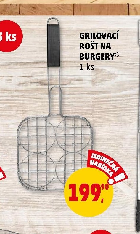 Grilovací rošt na burgery