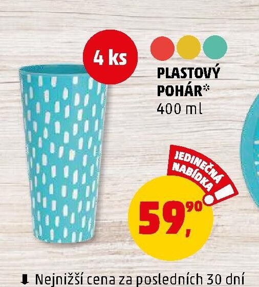 Plastový pohár