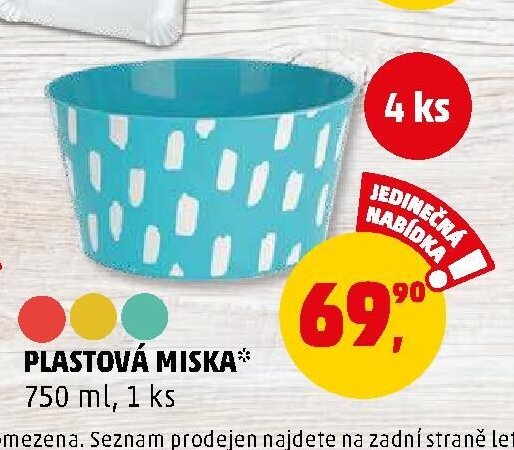 Plastová miska