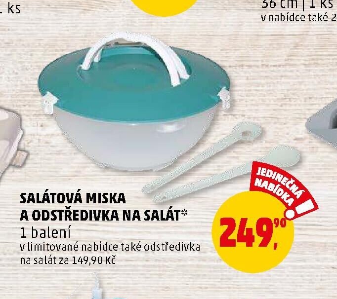 SALÁTOVÁ MISKA A ODSTŘEDIVKA NA SALÁT