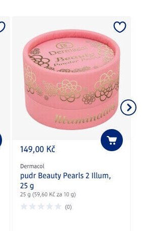 Dermacol pudr Beauty Pearls 2 Illum, 25 g