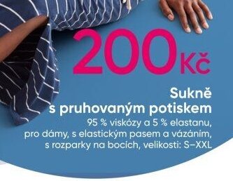 Sukně s pruhovaným potiskem