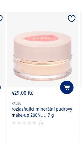 PAESE rozjasňující minerální pudrový make-up 200N..., 7 g
