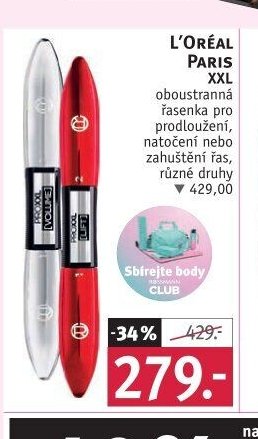 L'ORÉAL PARIS XXL oboustranná řasenka pro prodloužení, natočení nebo zahuštění řas