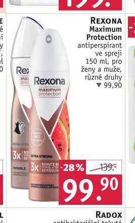 REXONA Maximum Protection antiperspirant ve spreji, 150 ml
