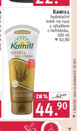 KAMILL hydratační krém na ruce s výtažkem z heřmánku, 100 ml