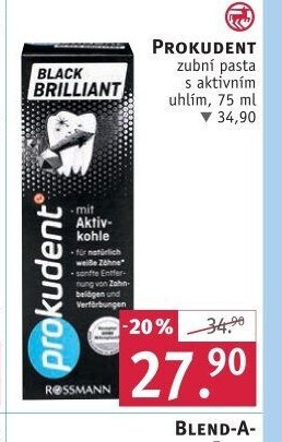 Prokudent zubní pasta s aktivním uhlím