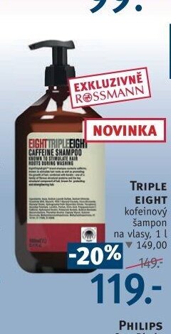 TRIPLE EIGHT kofeinový šampon