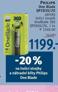PHILIPS One Blade QP2830/20 pánský holicí strojek