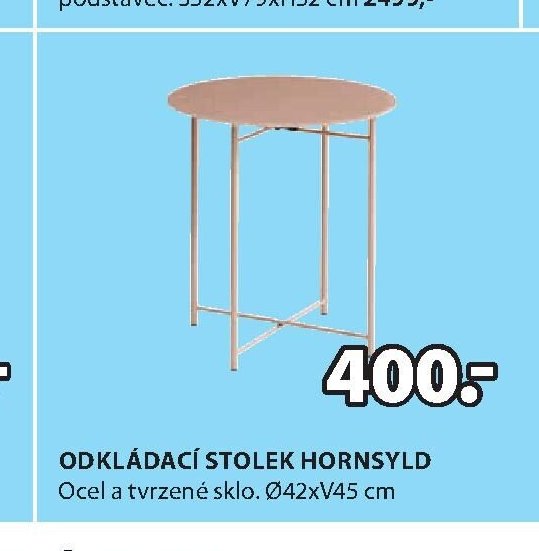 ODKLÁDACÍ STOLEK HORNSYLD