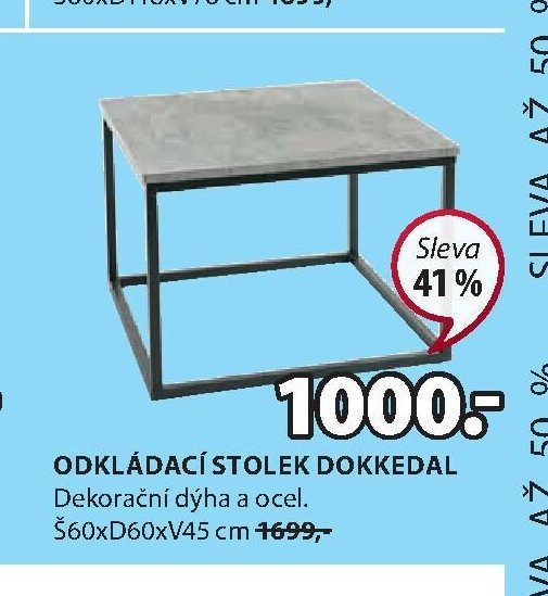 ODKLÁDACÍ STOLEK DOKKEDAL