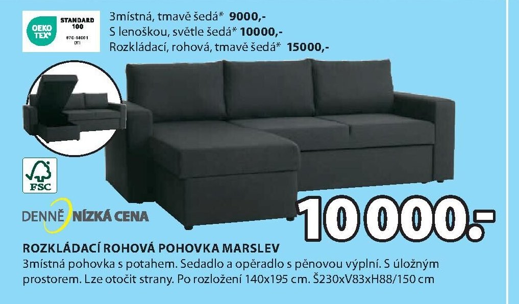 ROZKLÁDACÍ ROHOVÁ POHOVKA MARSLEV