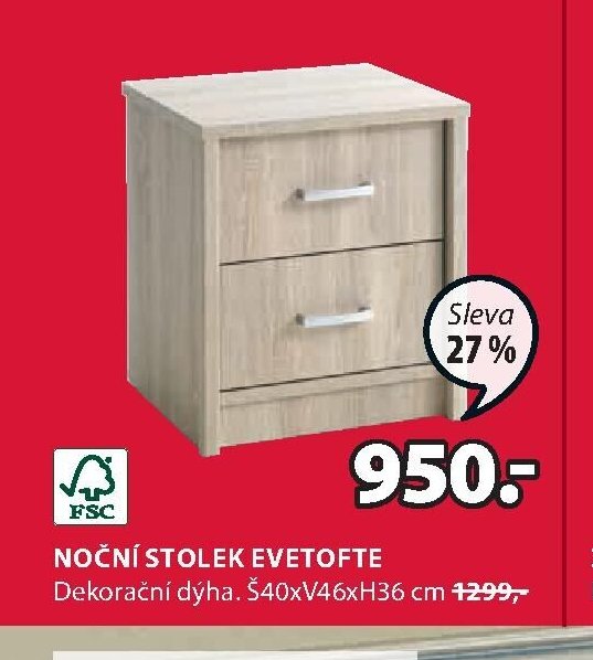 NOČNÍ STOLEK EVETOFTE