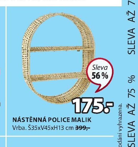 NÁSTĚNNÁ POLICE MALIK