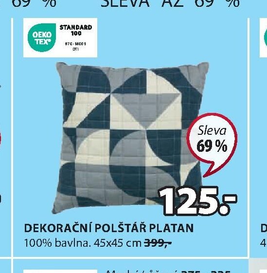 DEKORAČNÍ POLŠTÁŘ PLATAN