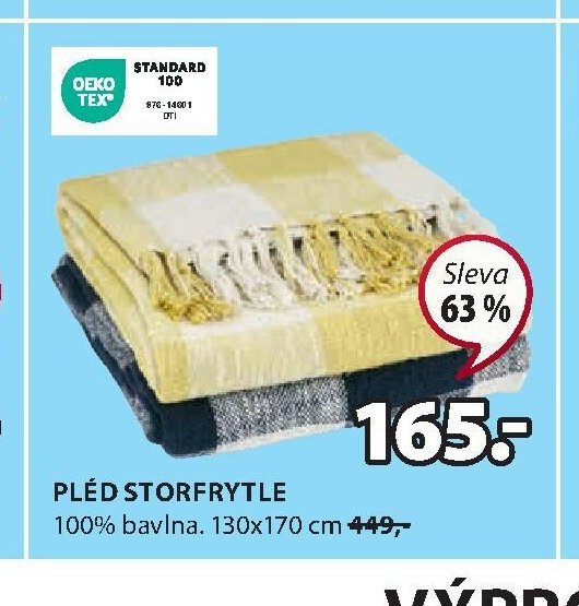 PLÉD STORFRYTLE
