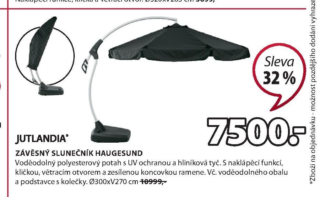 ZÁVĚSNÝ SLUNEČNÍK HAUGESUND