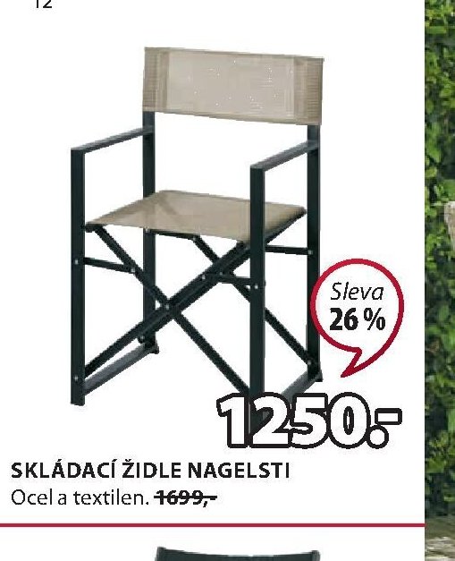 SKLÁDACÍ ŽIDLE NAGELSTI