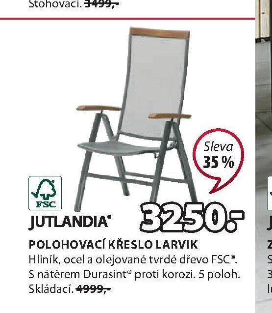 POLOHOVACÍ KŘESLO LARVIK