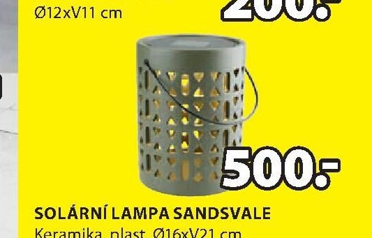 SOLÁRNÍ LAMPA SANDSVALE