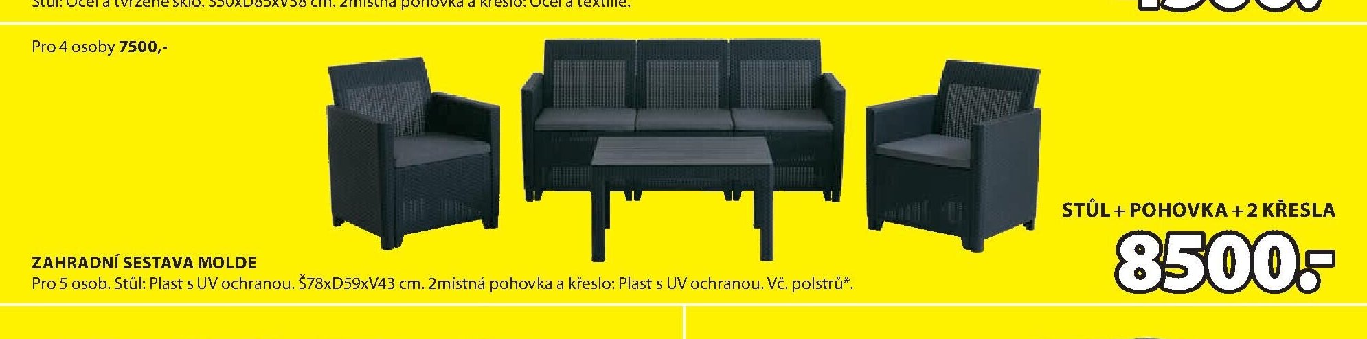 ZAHRADNÍ SESTAVA MOLDE