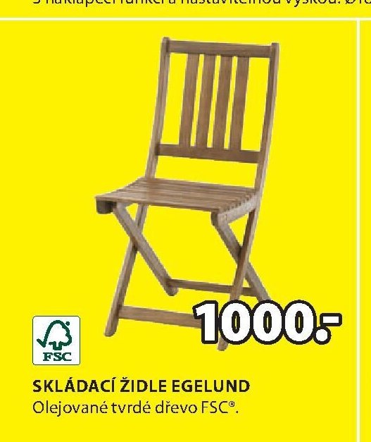 SKLÁDACÍ ŽIDLE EGELUND