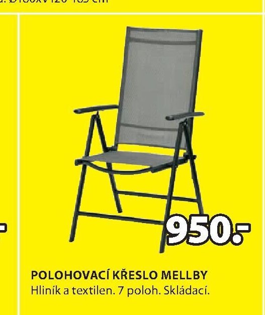 POLOHOVACÍ KŘESLO MELLBY