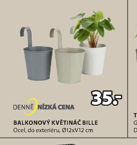BALKONOVÝ KVĚTINÁČ BILLE