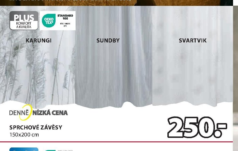Sprchové závěsy