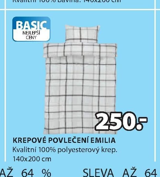 KREPOVÉ POVLEČENÍ EMILIA