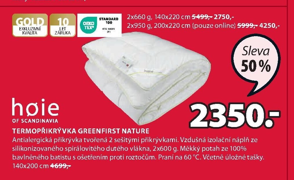 TERMOPŘIKRÝVKA GREENFIRST NATURE