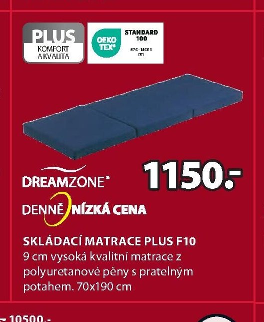 SKLÁDACÍ MATRACE PLUS F10