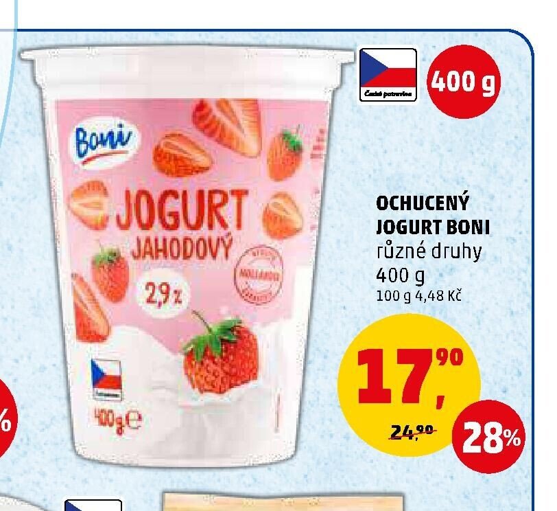 Ochucený jogurt Boni