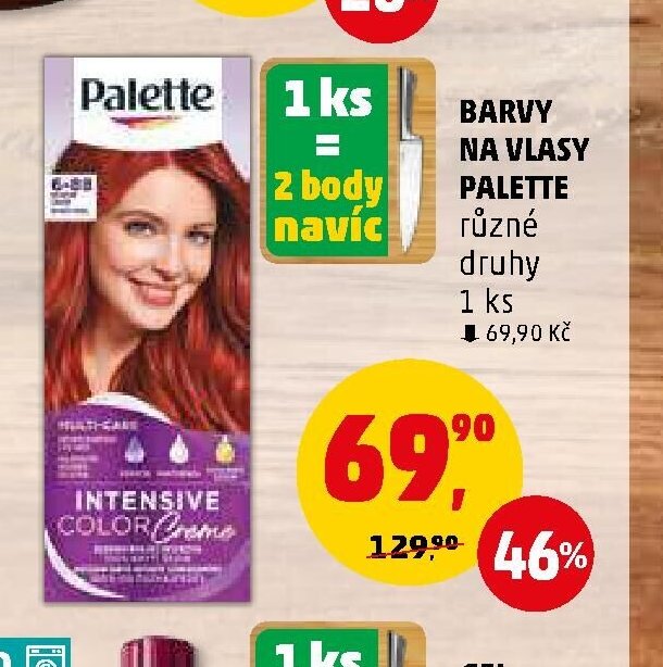 Barvy na vlasy Palette
