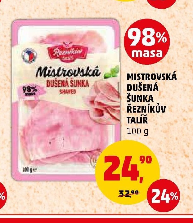 MISTROVSKÁ DUŠENÁ ŠUNKA ŘEZNÍKŮV TALÍŘ 100 g