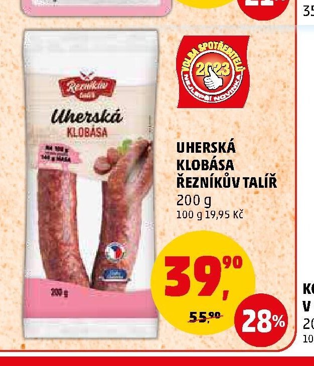 UHERSKÁ KLOBÁSA ŘEZNÍKŮV TALÍŘ