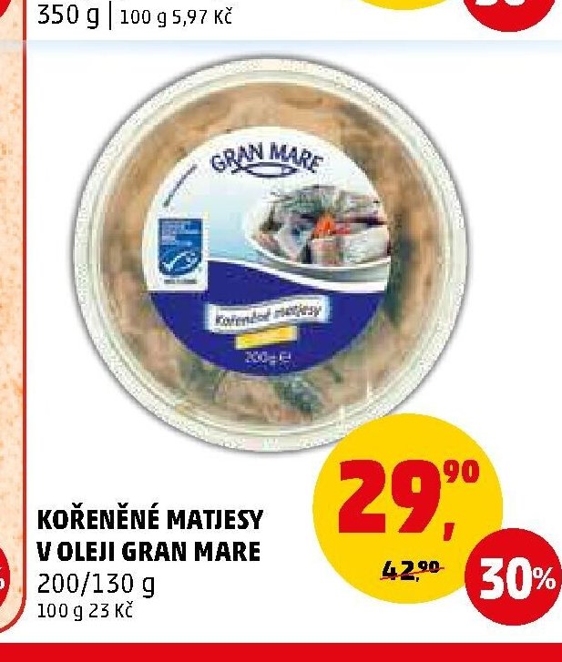 KOŘENĚNÉ MATJESY V OLEJI GRAN MARE