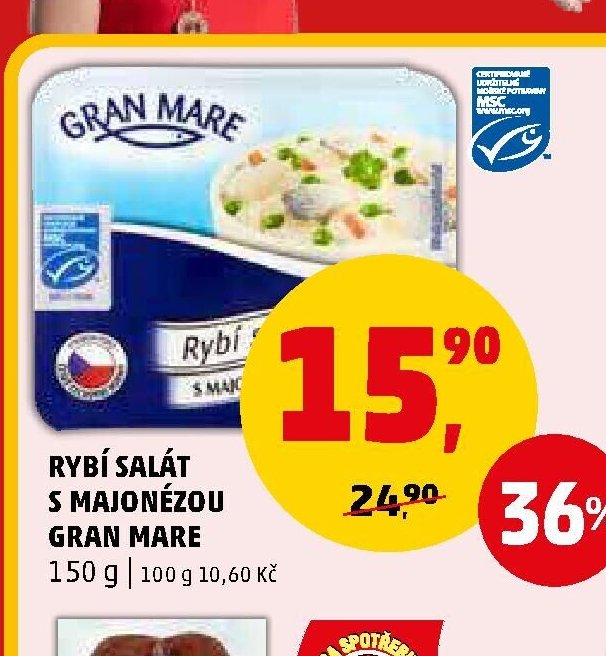 RYBÍ SALÁT S MAJONÉZOU GRAN MARE