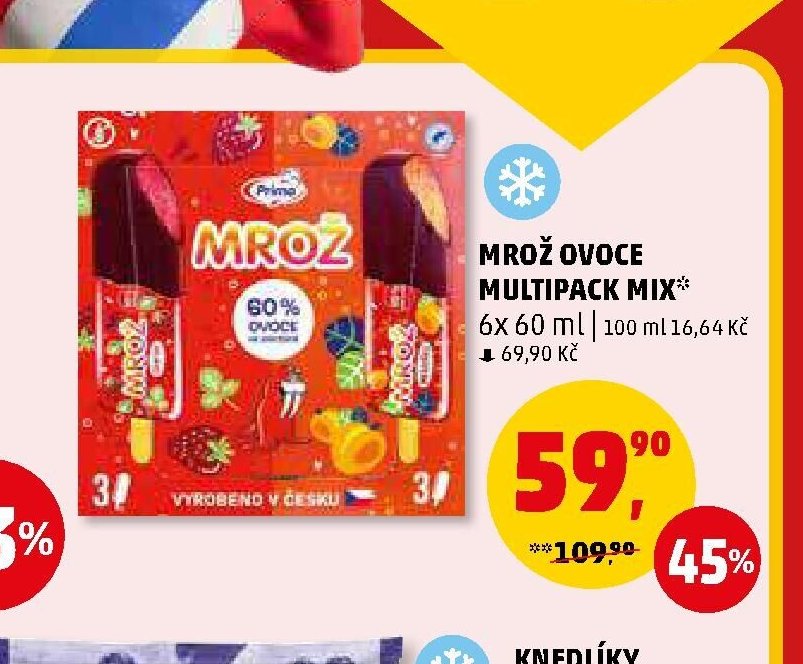 Mrož ovoce multipack mix