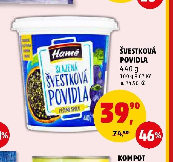 Švestková povidla Hamé