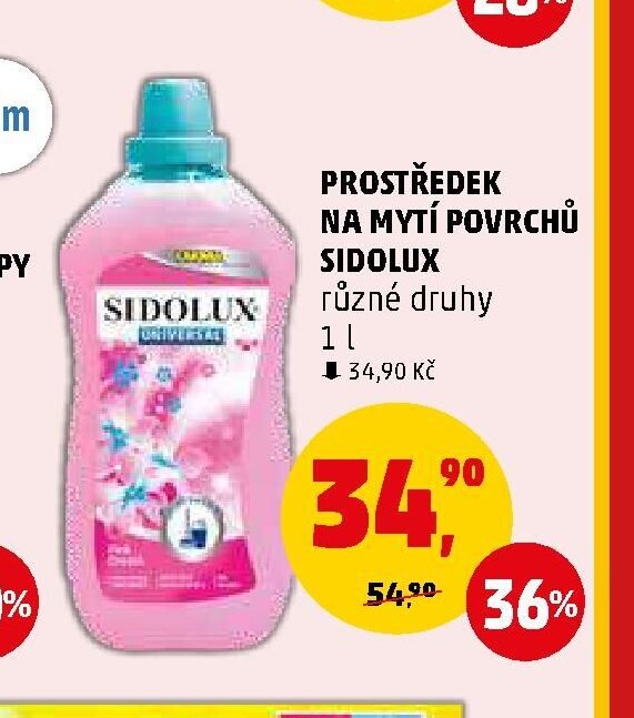 PROSTŘEDEK NA MYTÍ POVRCHŮ SIDOLUX