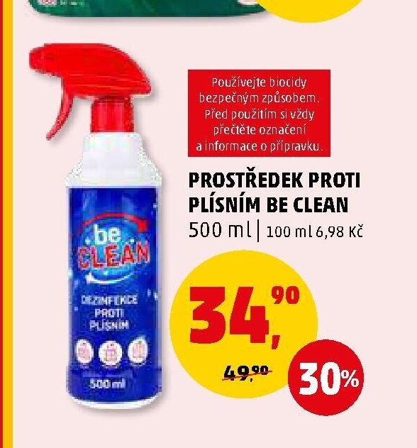 PROSTŘEDEK PROTI PLÍSNÍM BE CLEAN