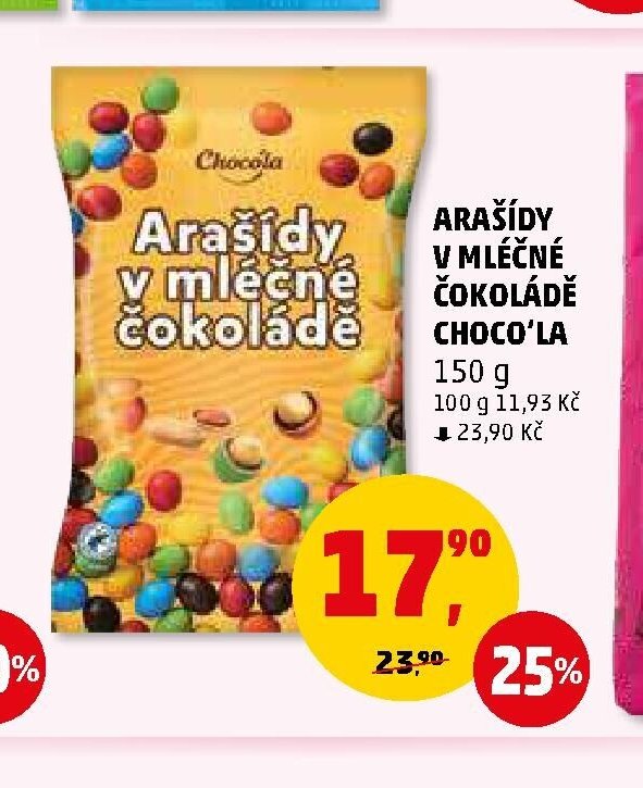 Arašídy v mléčné čokoládě Choco'la