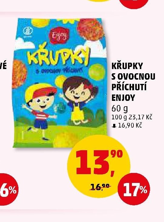 Křupky s ovocnou příchutí Enjoy
