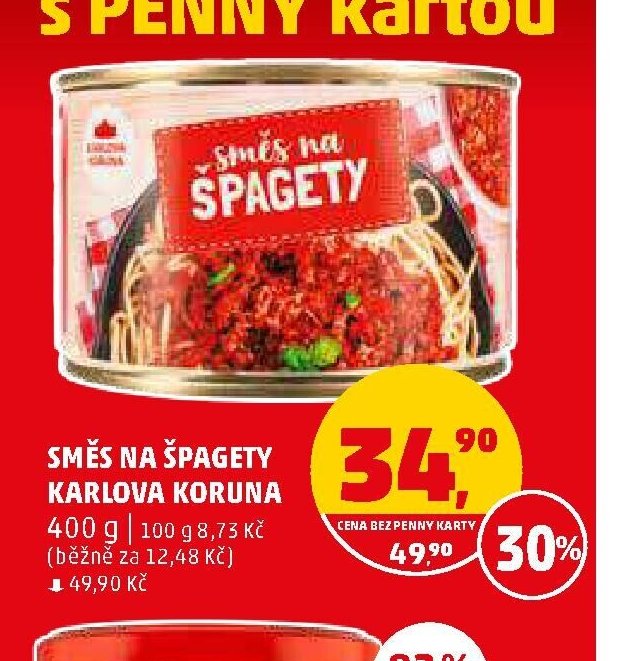 SMĚS NA ŠPAGETY KARLOVA KORUNA