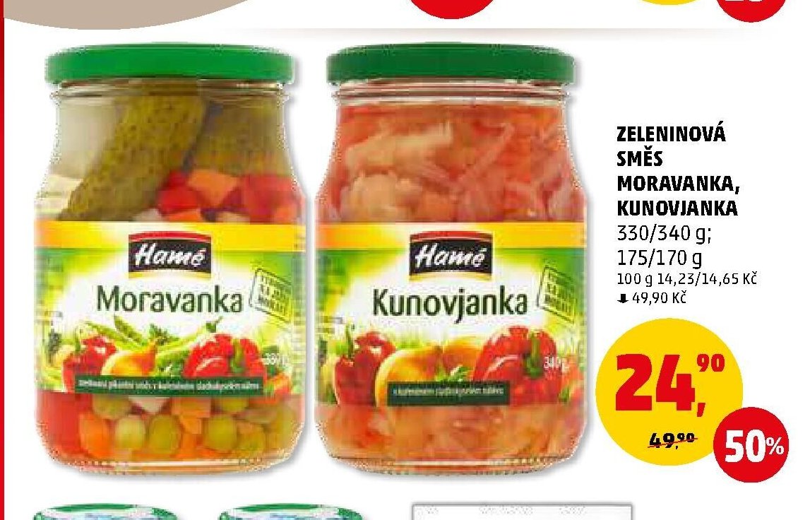ZELENINOVÁ SMĚS MORAVANKA, KUNOVJANKA