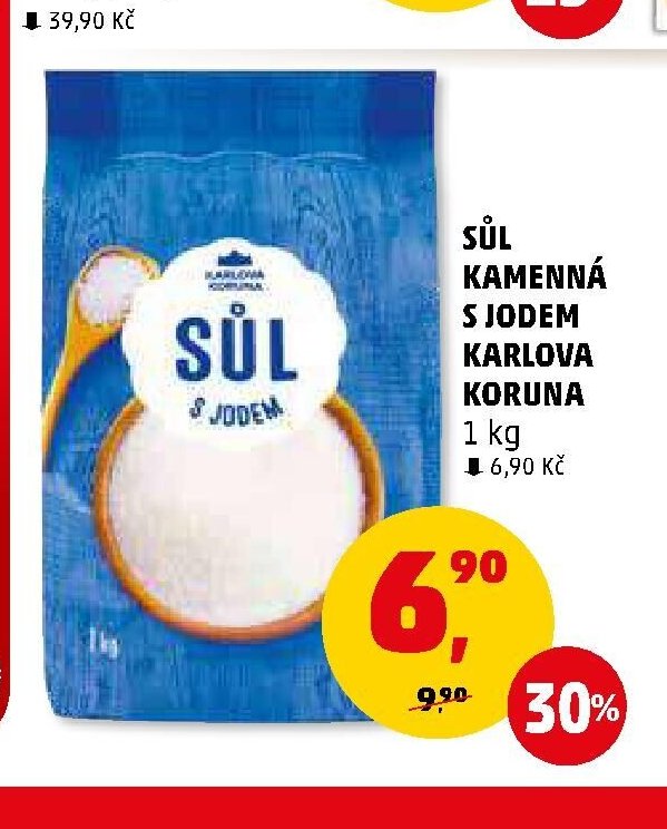 SŮL KAMENNÁ S JODEM KARLOVA KORUNA