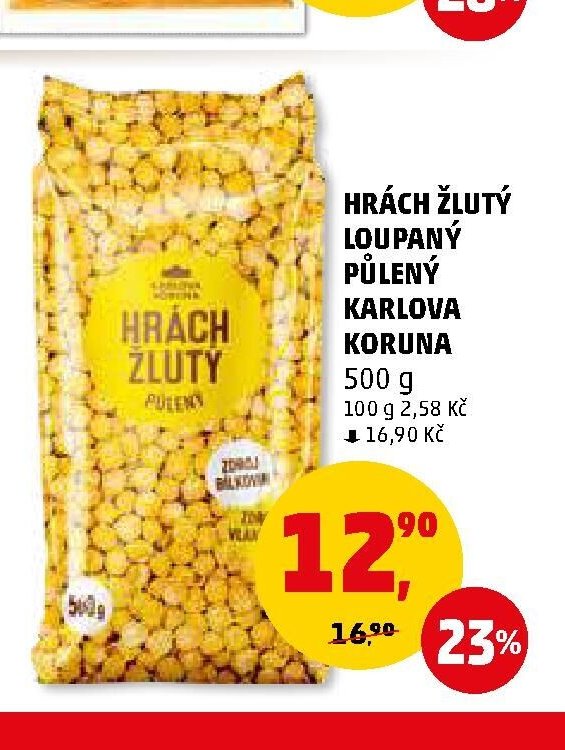 HRÁCH ŽLUTÝ LOUPANÝ PŮLENÝ KARLOVA KORUNA