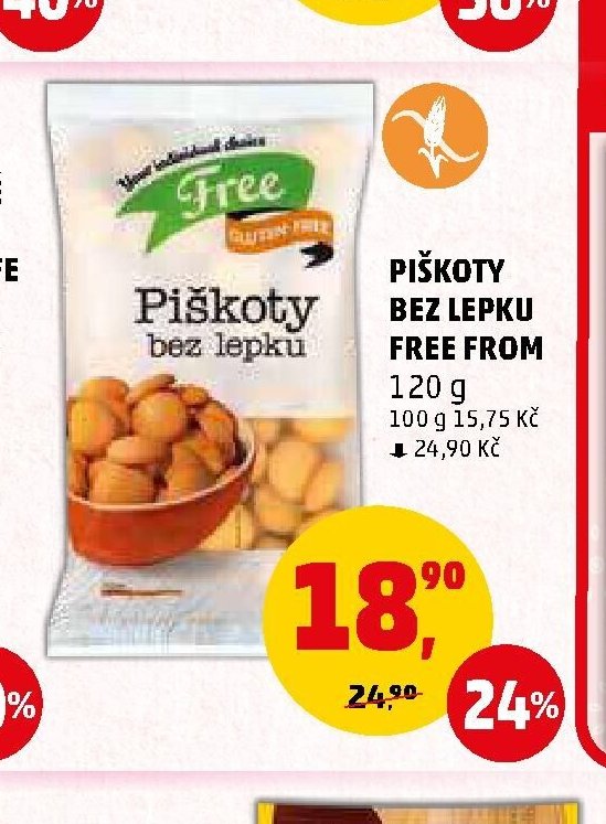 PIŠKOTY BEZ LEPKU FREE FROM