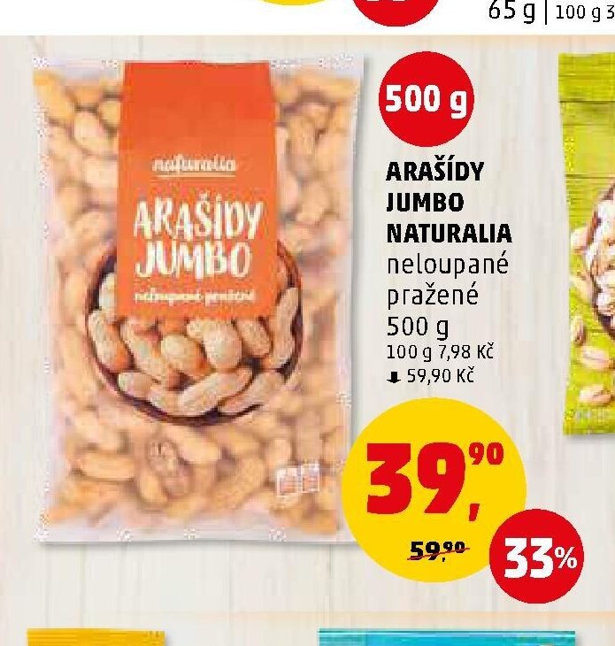 Arašídy Jumbo Naturalia